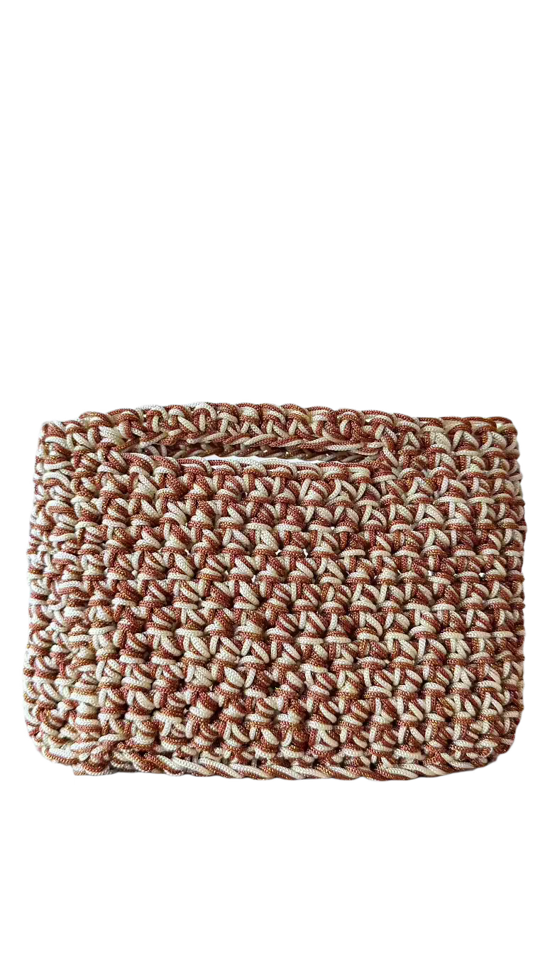 <img ="creaturina_bag.png" alt="Agostina mini bag panna e sparkling rame">