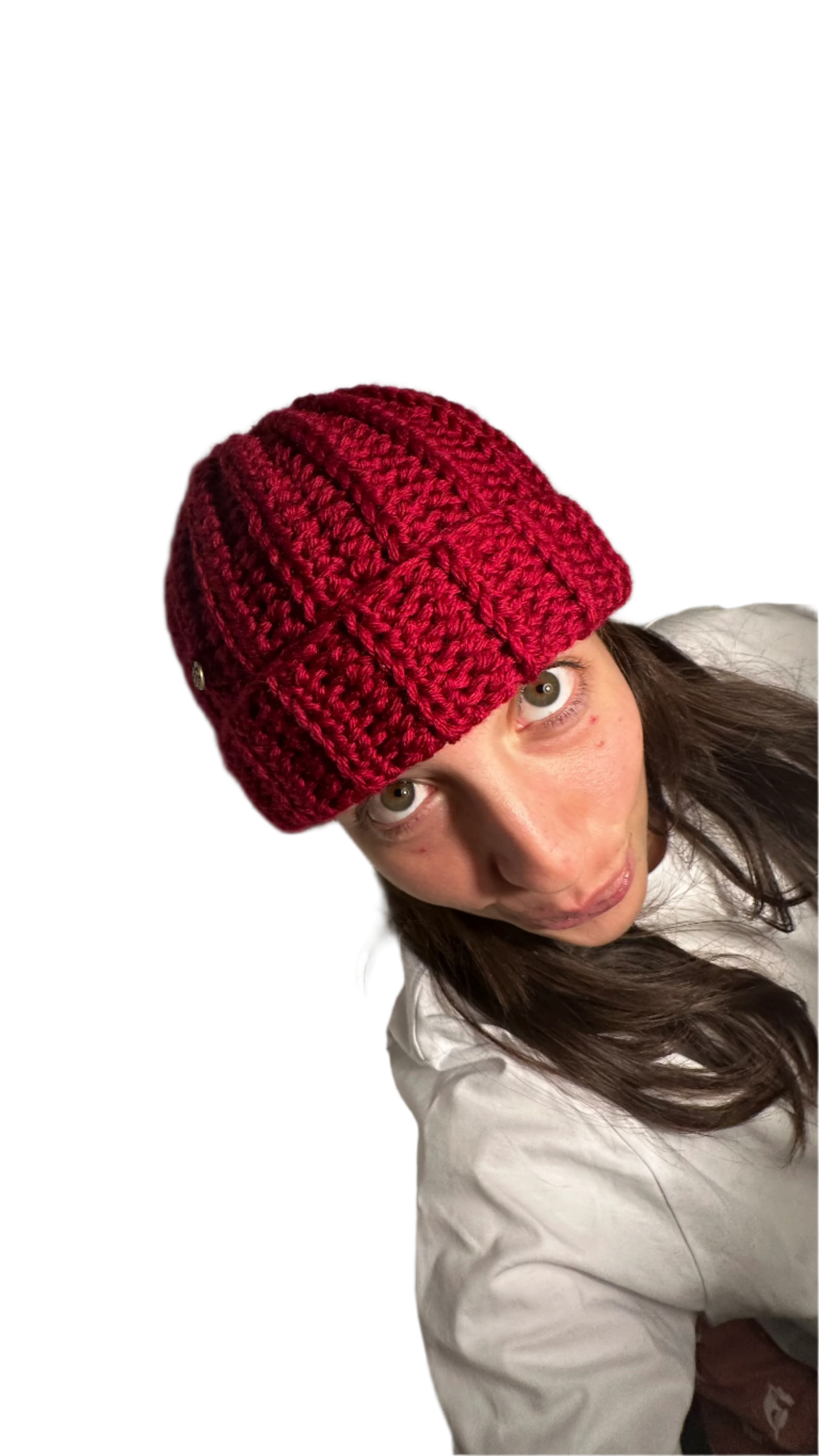 cappello invernale uncinetto lana merino