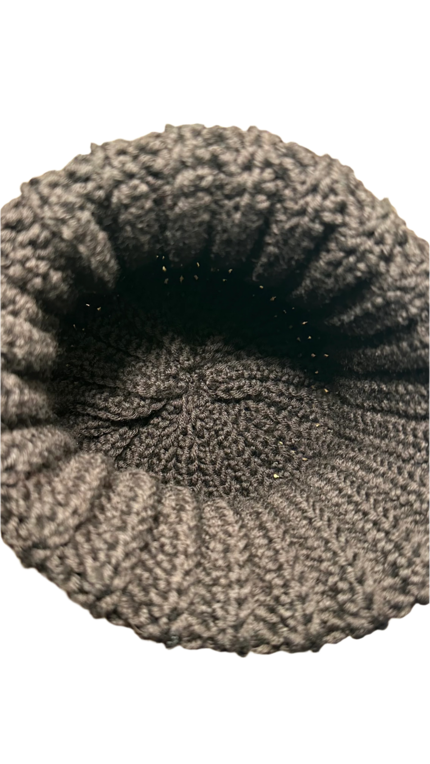 brown handmade crochet winter hat lana merino