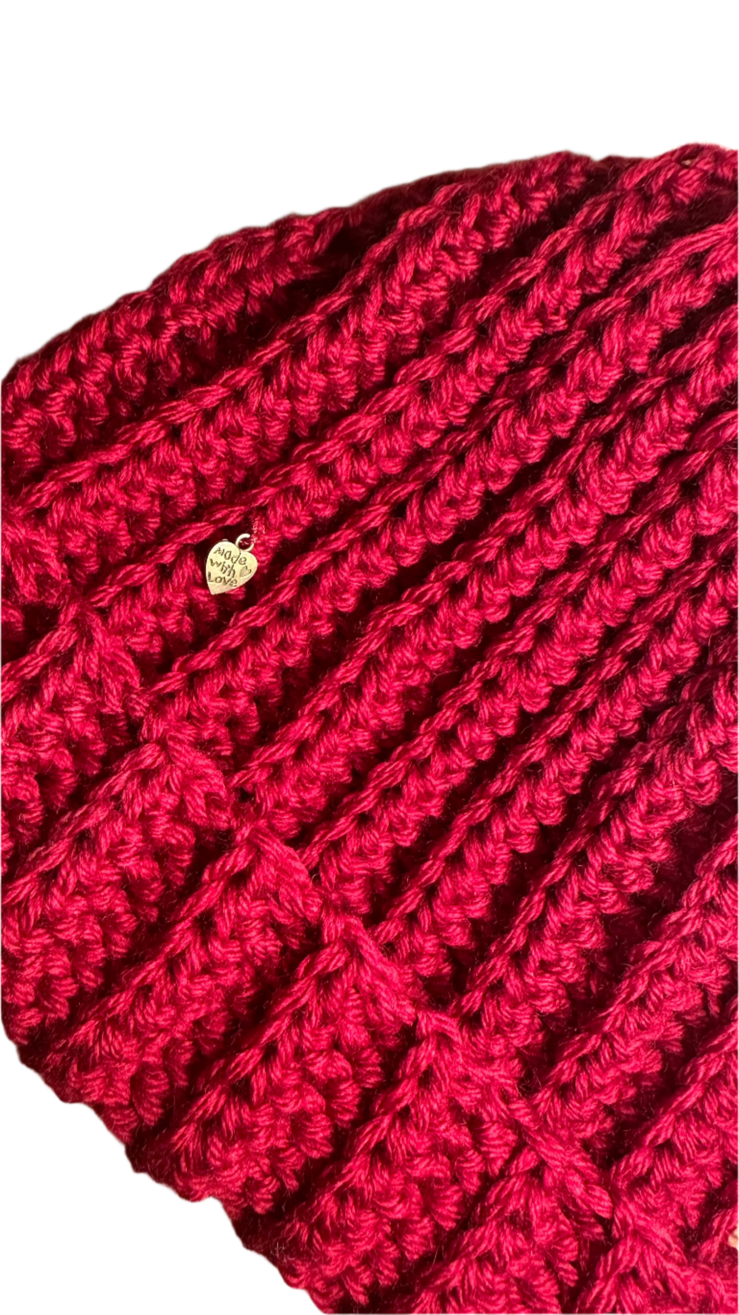 cappello fatto a mano all'uncinetto lana merino 100%