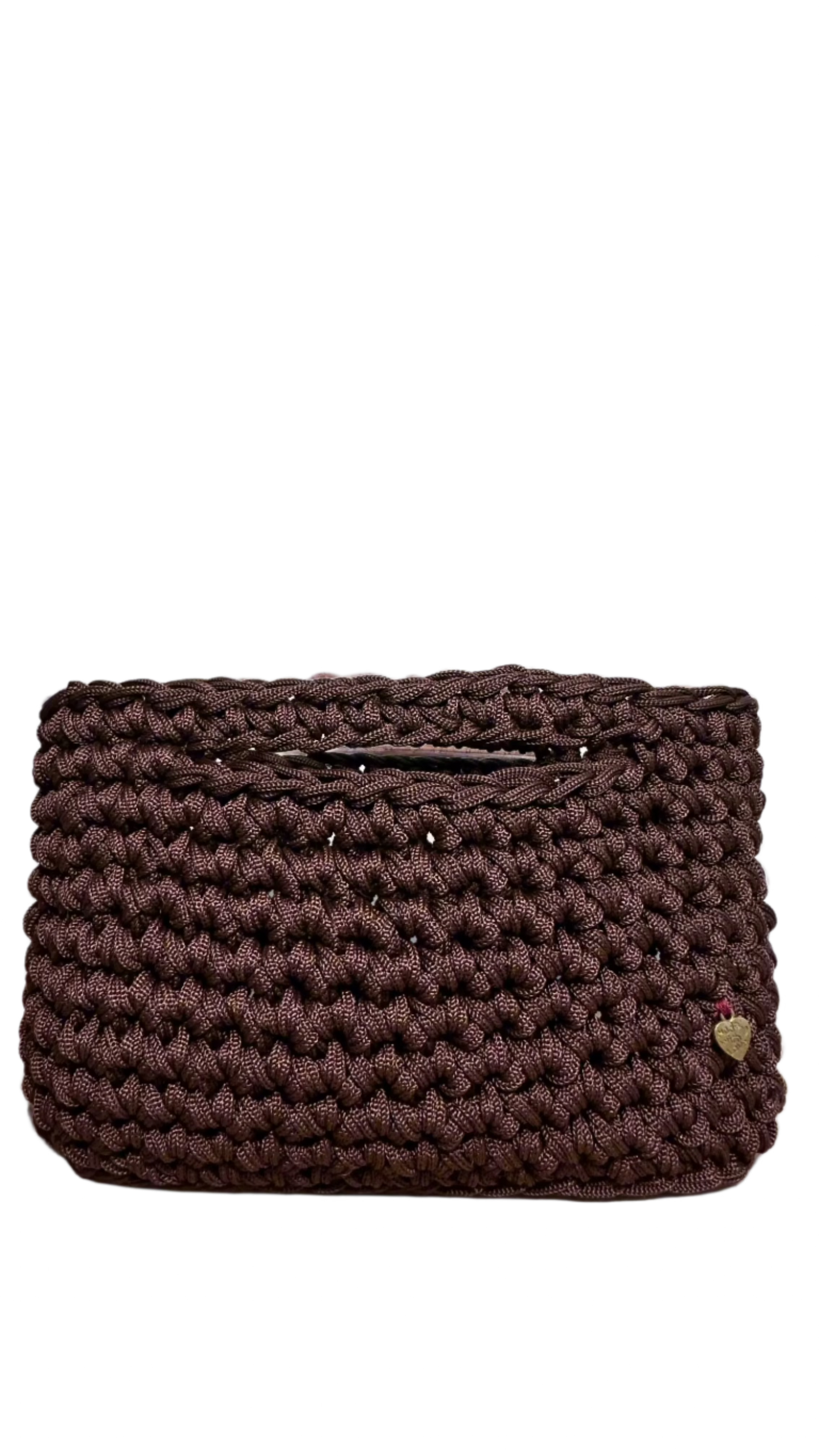 <img ="creaturina_bag.png" alt="Novembrina mini bag total marrone"