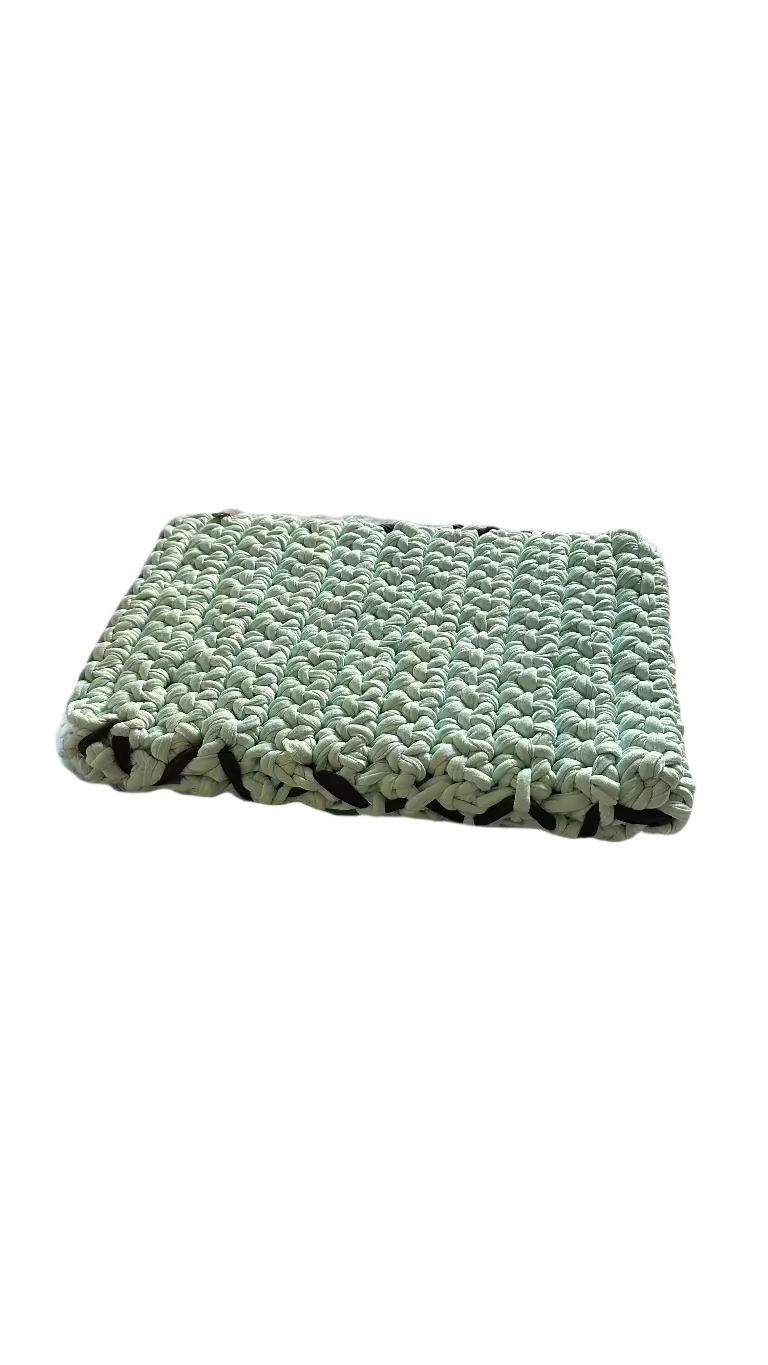 porta computer MacBook Air unisex color tiffany con ricami grigi