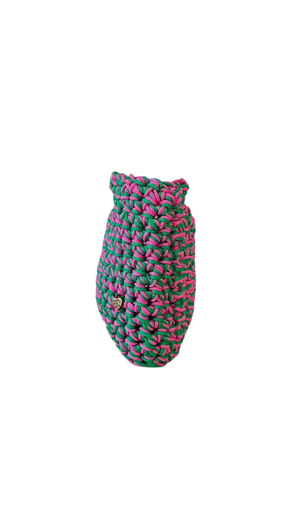 <img ="creaturina_bag.png" alt="Maggina mini bag rosa e verde">