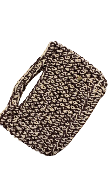 <img ="creaturina_bag.png" alt="Settembrina mini bag marrone e baige"