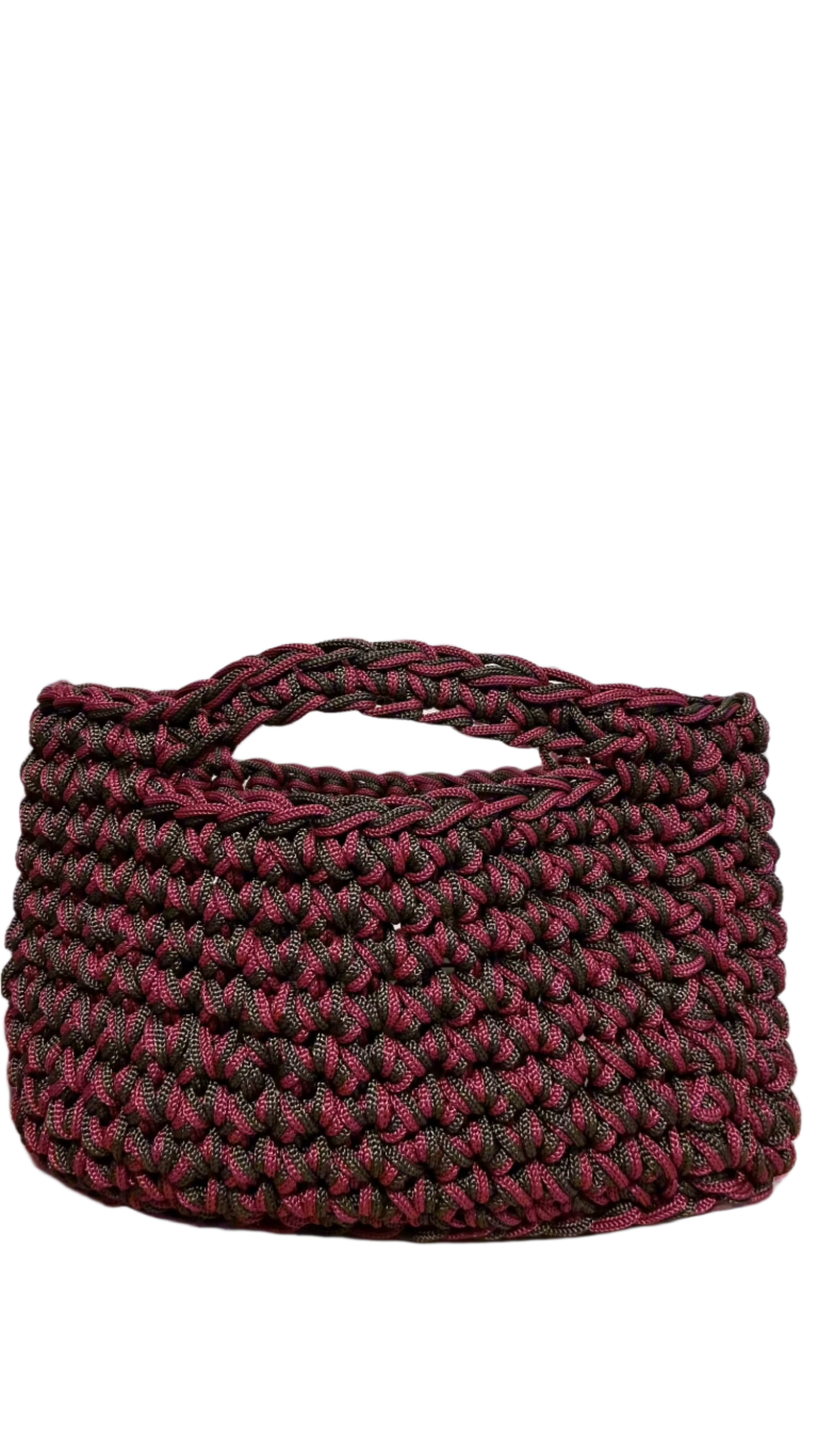 <img ="creaturina_bag.png" alt="Ottobrina mini bag verde fango e rosso mosto"